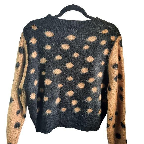 Lush Mixed Spot Button Up Cardigan - Picture 4 of 14